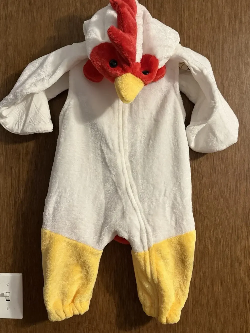 Chicken Hen Rooster Halloween Costume with removeable footies 9-12 months farm